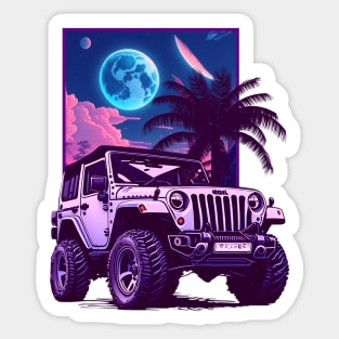 Jeep Night Night Night Sticker